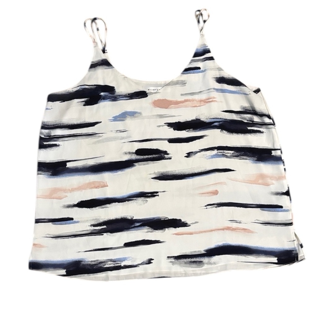 🟣Stylish Brushstroke Camisole in Black and Pink